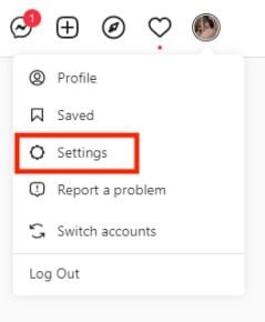 Select settings from the options